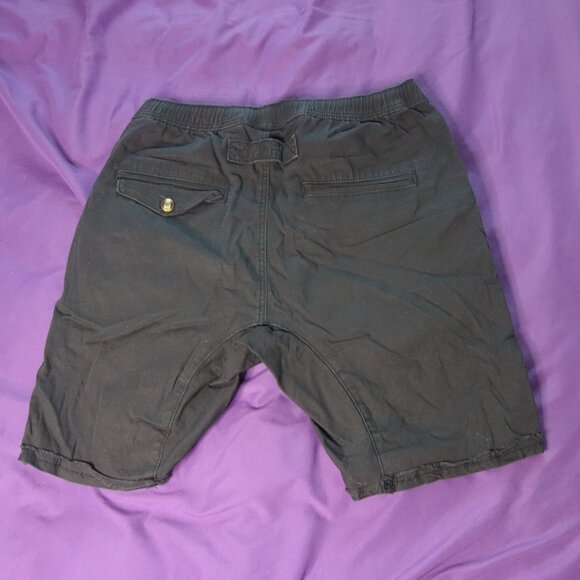Kuwallatee Men's KUL-S1634 Design in Canada Black Chino Shorts Size M - Picture 9 of 14